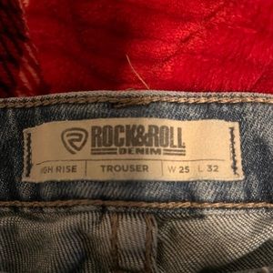 rock and roll trousers been worn twice 25/32